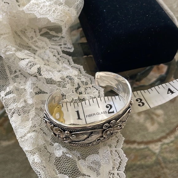 Sterling Native American Cuff Bracelet - Picture 7 of 12